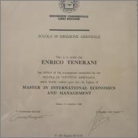 Master in International Economics and Management